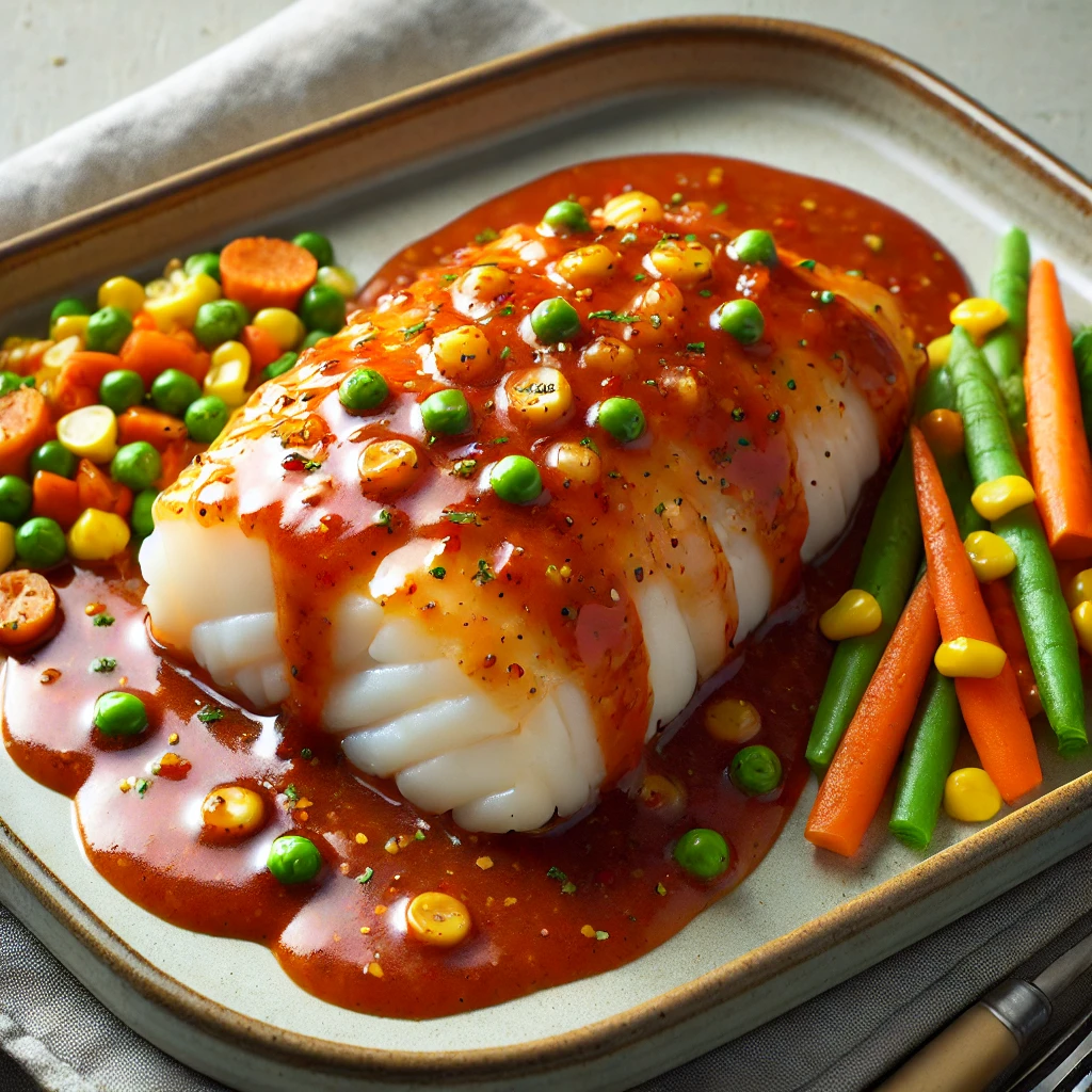 Bang Bang Cod and Veggies