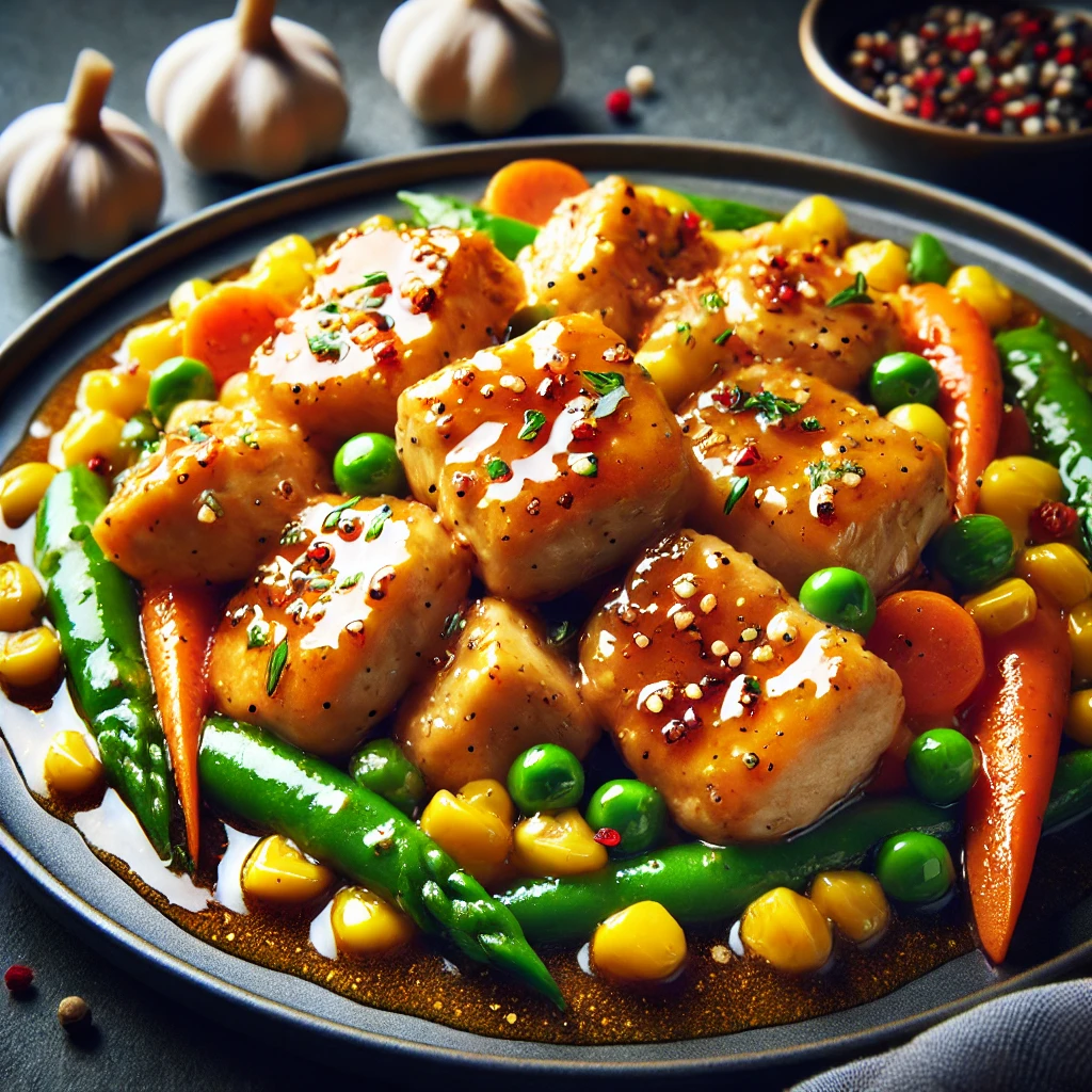 Butter Garlic Chicken and Veggies