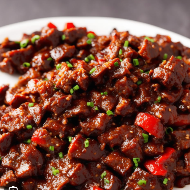 Firecracker Crispy Beef Rice Bowl -